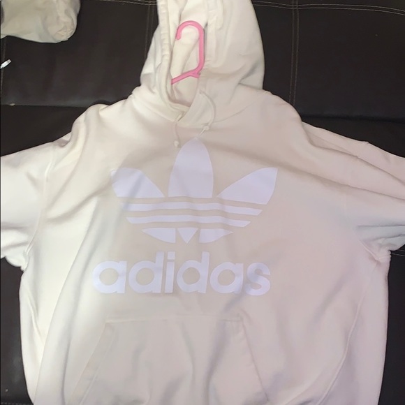 cream adidas hoodie